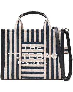 Marc Jacobs The Stripe Canvas Medium Tote Bag - Black