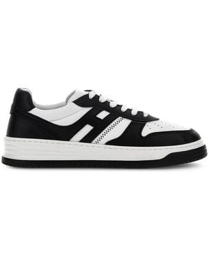 Hogan Sneakers H630 in pelle bicolor - Nero