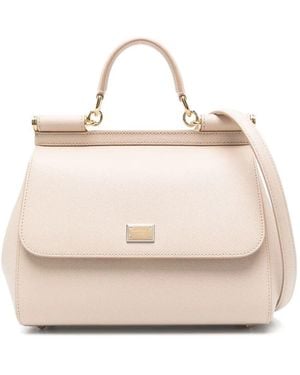 Dolce & Gabbana Large Sicily Handbag - Natural