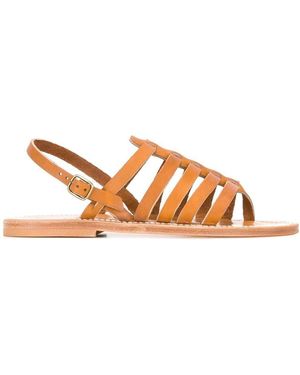 K. Jacques Homere Leather Sandals - Brown