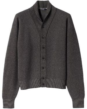 Jacquemus Pelota Cardigan With Shawl Collar - Black