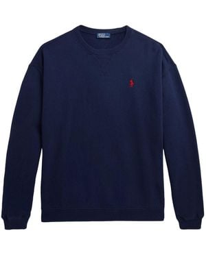 Polo Ralph Lauren Cotton Fleece Crewneck Sweatshirt - Blue