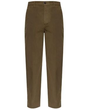 Dries Van Noten Pickerbys Cotton Trousers With Side Pocket - Green