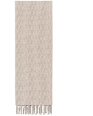 Fendi Ff Scarf - White