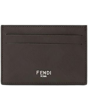 Fendi Shadow Slim Cardholder Accessories - Grey