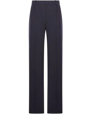 Saint Laurent High-Waisted Tailored Trousers - Blue