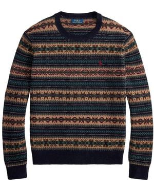 Polo Ralph Lauren Fair Isle Wool Jumper - Black