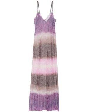 PIN UP Tie-Dye Long Dress - Purple
