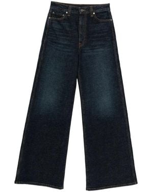 KHAITE Dane Wide-Leg Jeans - Blue