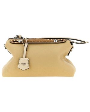 Fendi Borsa By The Way Soft Medium With Macro Top Stitching - Metallic