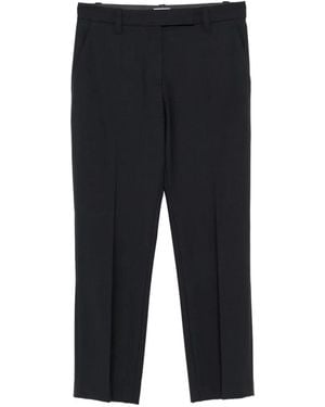 Brunello Cucinelli Wool Pants With Pleat - Blue