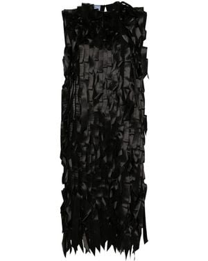 Prada Ribbon-Detail Midi Dress - Black