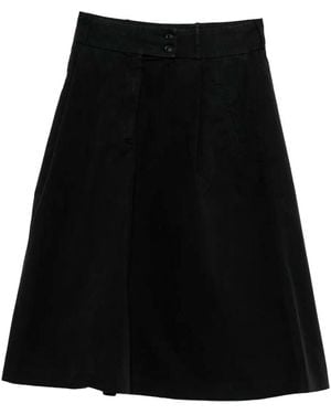 A.P.C. Deborah Organic Cotton Flared Skirt - Black