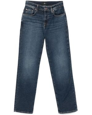 7 For All Mankind Straight Leg Calie Jeans - Blue