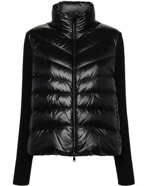 Moncler Padded Wool Cardigan - Black