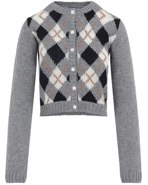 Prada Gcollo Cardigan - Grey