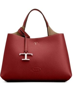 Tod's Leather Micro Handbag - Red