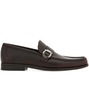 Ferragamo Caspian Leather Loafers - Black