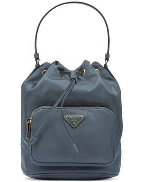 Prada Duet Bucket Bag - Blue
