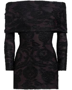 Etro Velvet Jacquard Jumper With Paisley Foliage Pattern - Black