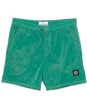 Stone Island Mid-Length Swim Shorts - Green