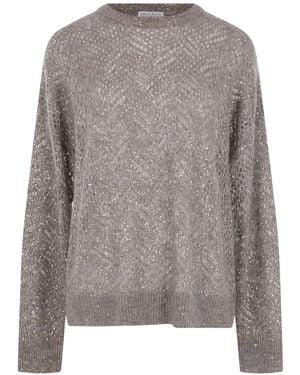Brunello Cucinelli Maglia Crew Neck - Grey