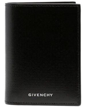 Givenchy Bi-fold Card Holder In 4g Leather - Black