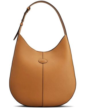 Tod's Di Bag Small Leather Hobo Bag - Brown