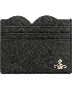 Vivienne Westwood Heart Card Holder - Black