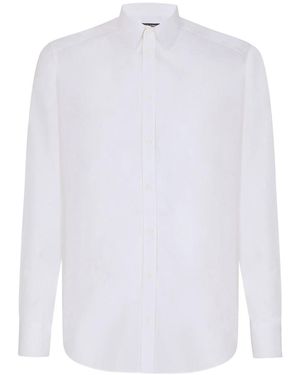 Dolce & Gabbana Stretch Poplin Shirt - White