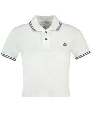 Vivienne Westwood Polo Mini Classic With Orb Embroidery - White