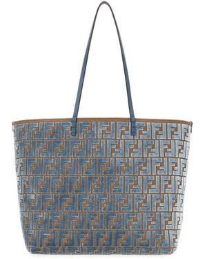 Fendi Roll Large Shopper Bag - Blue