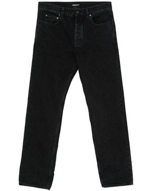 Saint Laurent Relaxed Fit Jeans With Tapered Leg - Black