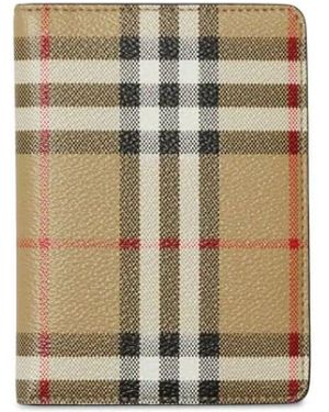 Burberry leather passport holder on sale