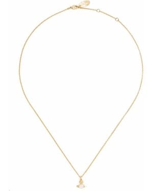 Vivienne Westwood Balbina Necklace With Pendant - White