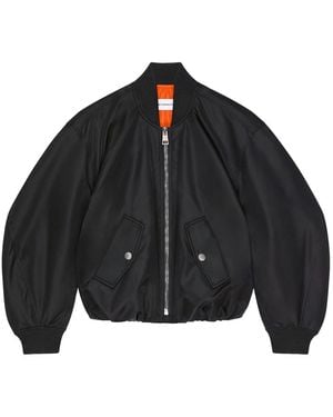 Givenchy Cropped Cocoon Bomber Clothing - Black