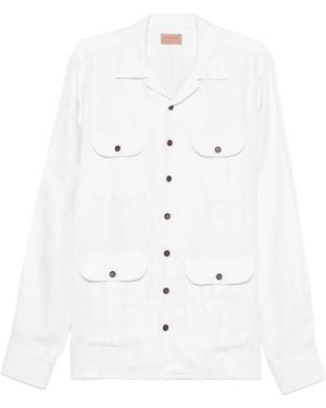Borriello Linen Overshirt - White