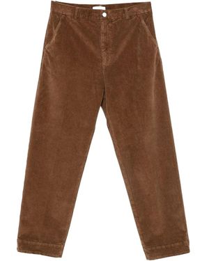 Cellar Door Fadi Corduroy Cotton Pants - Brown
