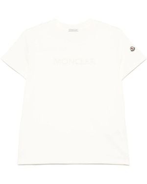 Moncler Embroidered Logo T-Shirt - White