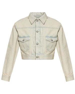 Vivienne Westwood Marlene Crop Denim Jacket - White