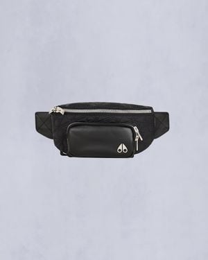 Moose Knuckles Logo Monogram Waist Bag - Grey