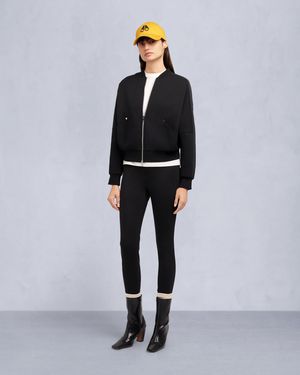 Moose Knuckles Mix Media Bomber Jacket - Black