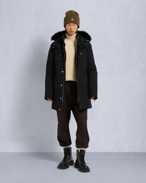 Moose Knuckles Original Shearling Trim Stirling Parka - Black
