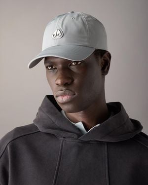 Moose Knuckles Crescent Logo Cap - Grey
