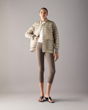 Moose Knuckles Transit Lightweight Down Bomber Jacket - Natural