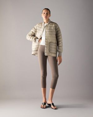 Moose Knuckles Transit Lightweight Down Bomber Jacket - Natural