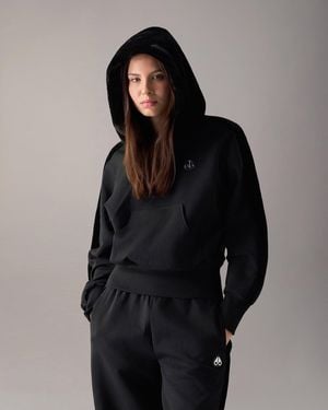 Moose Knuckles Mixed Media Bunny Hoodie - Black
