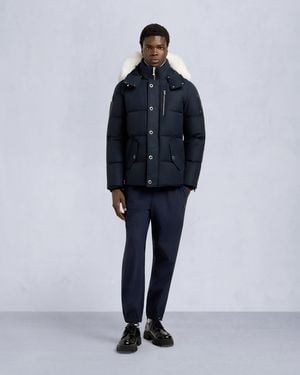 Moose Knuckles Original Shearling Trim 3Q Jacket - Blue