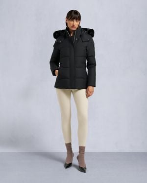Moose Knuckles Cloud Shearling Trim 3Q Jacket - Black