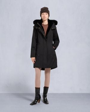 Moose Knuckles Series Satin Stirling Parka - Black